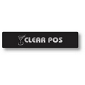 .020 Clear Gloss Custom Lexan Nameplate (4 sq/in) Spot Color Imprint